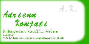 adrienn komjati business card